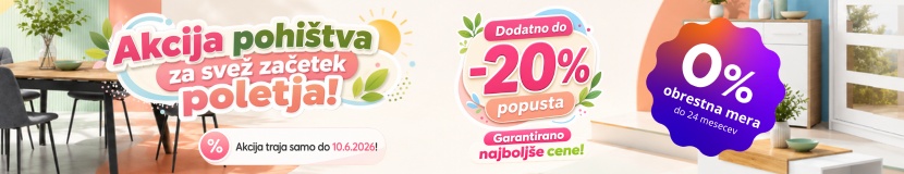 Pomladno poletna akcija pohištva