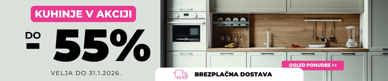Kuhinje do -50%