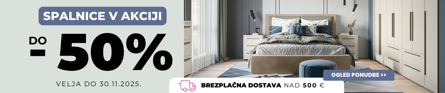 Spalnice do -50%