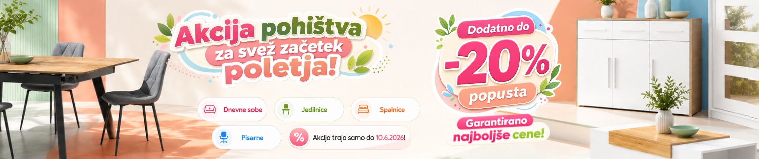 Pomladno poletna akcija pohištva