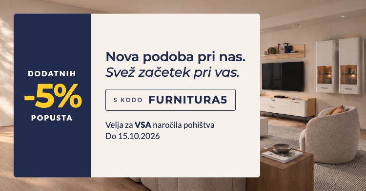 Prenova spletne stran - popust 5%