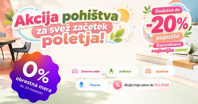 Pomladno poletna akcija pohištva