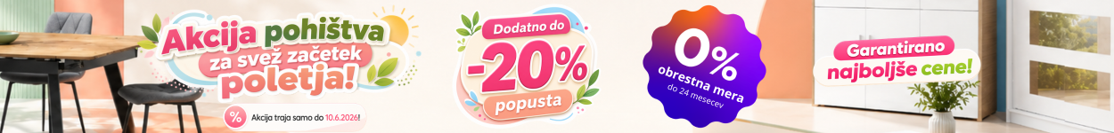 Pomladno poletna akcija pohištva