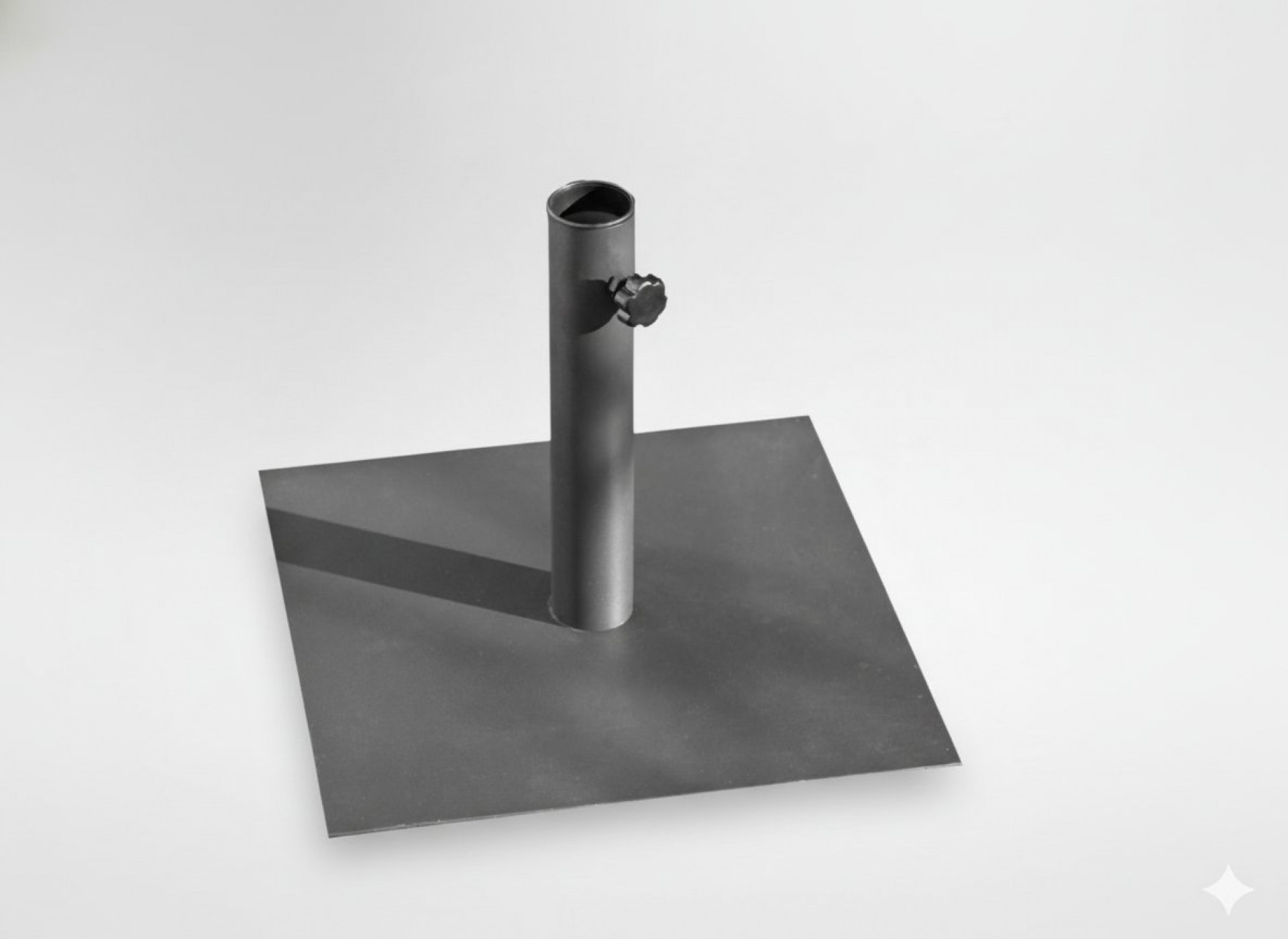 Kovinski podstavek za senčnik Vita (40 x 40 cm, siva)