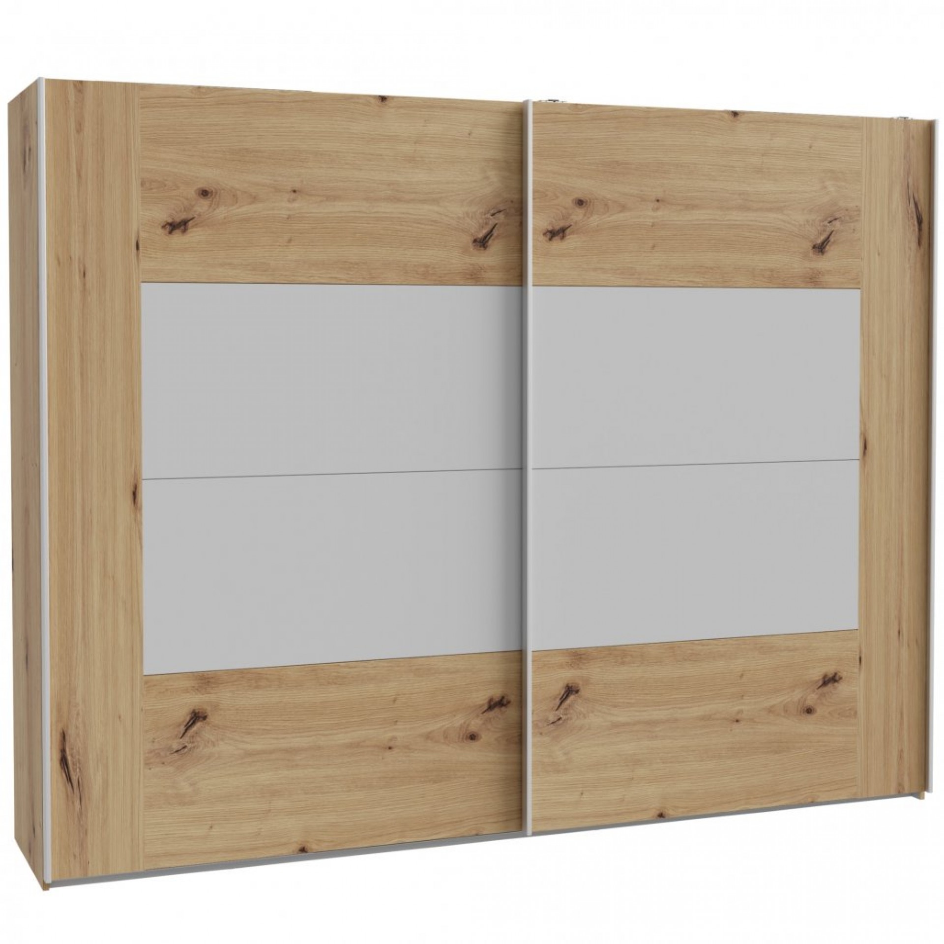 Wardrobe KASURA oak+grey KSRS12411-M815 (hrast + siva)