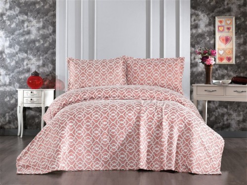 POSTELJNINA MERLIN 240X260 CM - ROZA