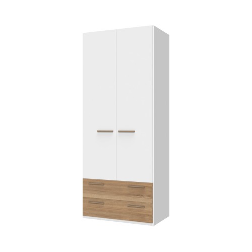 2-DELNA SAMOSTOJNA GARDEROBNA OMARA ARC P22/AR - Oreh/Bela