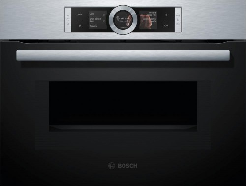 BOSCH Vgradna kompaktna pečica z mikrovalovno pečico CMG656BS1