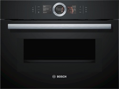 BOSCH Vgradna kompaktna pečica z mikrovalovno pečico CMG676BB1
