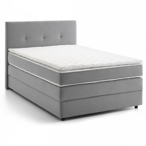 Boxspring postelja MERLIN POCKET 140x200 (siva)