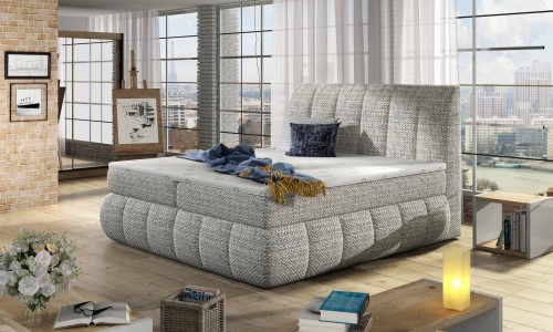 Boxspring postelja Vincenzo – udobje in eleganca za sodobno spalnico