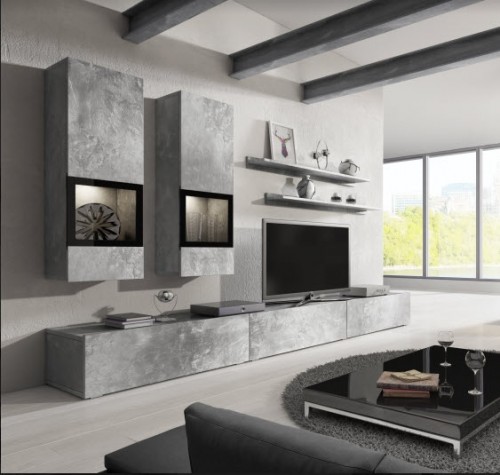 DNEVNI REGAL BAROS - BETON