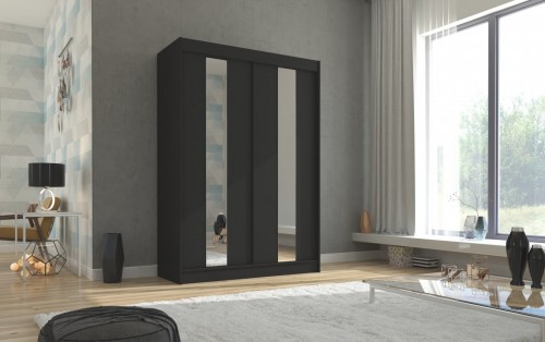 Drsna omara z ogledalom BALTON 150 cm