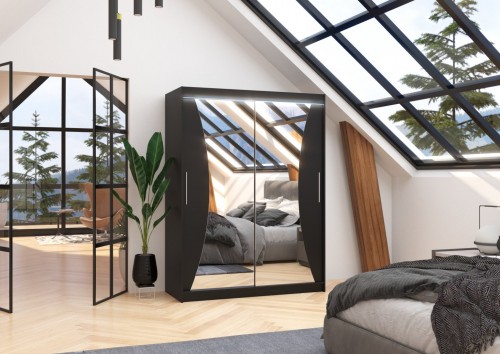 Drsna omara z ogledalom MAX 150 cm