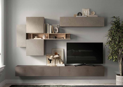 Elegantna TV omarica glina/bronasta/hrast INFINITY 2.0 900044