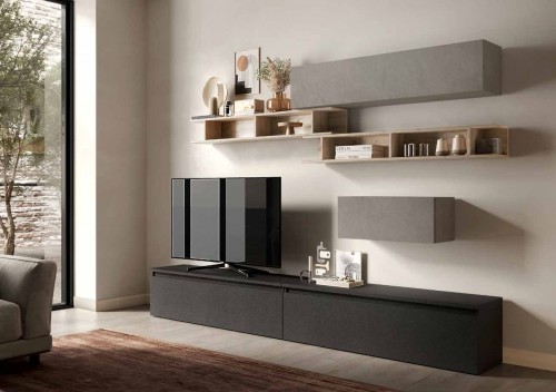 Elegantna TV omarica glina/hrast/lava INFINITY 2.0 900039-AGKLV