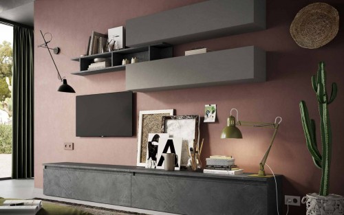 Elegantna TV omarica v sivi barvi INFINITY 2.0 900021-ADPB