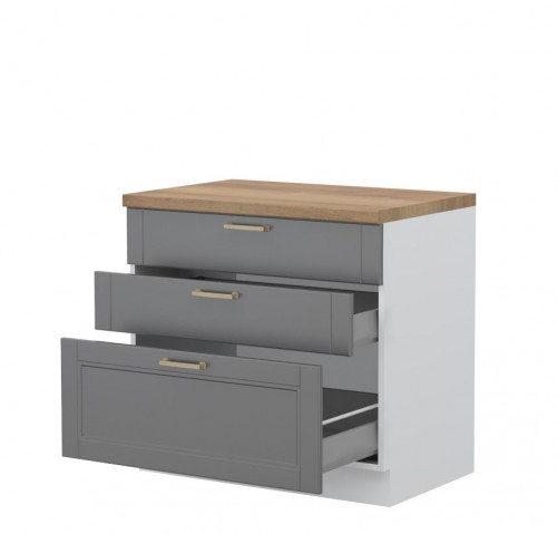  ELEMENT ZA KUHINJO TARA R-90-3MBOX S KOVINSKIMI PREDALI