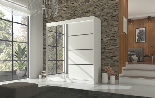 GARDEROBNA OMARA GILTON 200 CM (VEČ BARV)