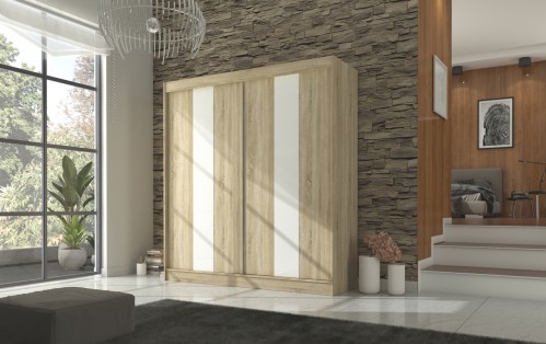GARDEROBNA OMARA KAREN 200 CM (VEČ BARV)
