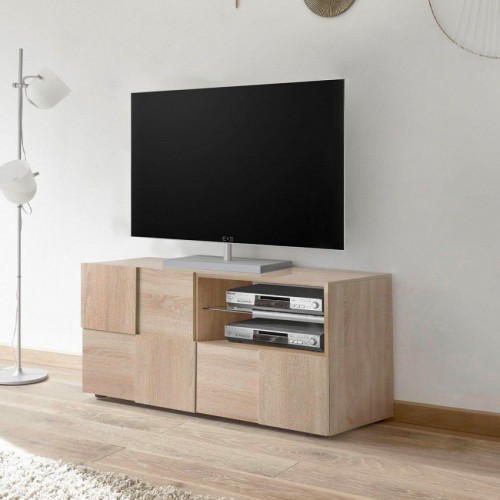 Kompakten TV regal z vrati in predalom 121x57 cm DAMA 201508-01