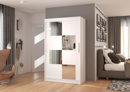 GARDEROBNA OMARA LUGANO 120 CM (VEČ BARV)
