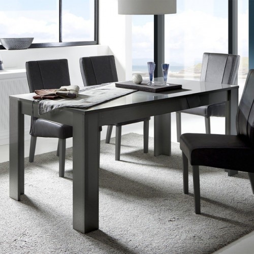 Moderna jedilna miza 180x90 cm antracit DAMA 372308