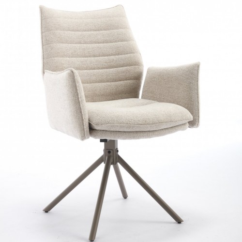 Oblazinjen jedilni stol SEMIN (bež)