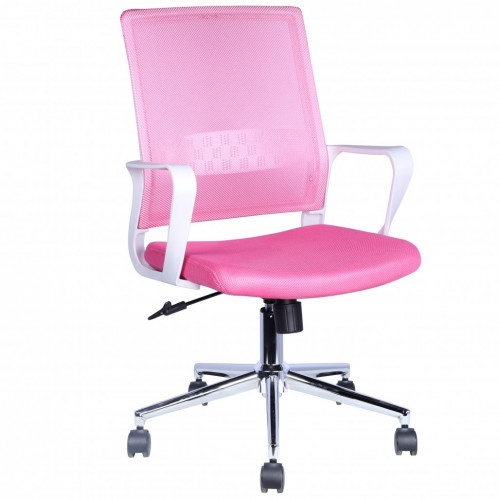 Pisarniški stol LAURA pink (roza)