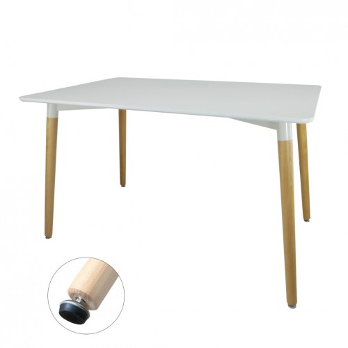 Pravokotna miza Risil 120 x 80 cm (bela)
