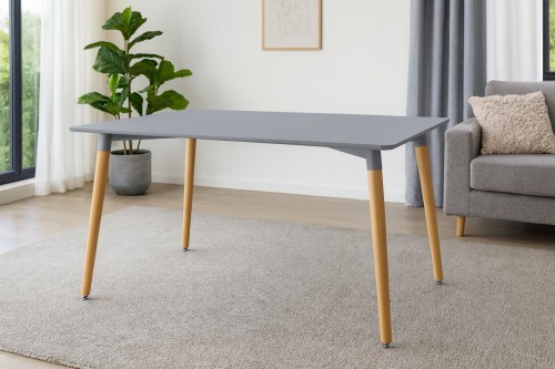 Pravokotna miza Selon 120 x 80 cm (siva)