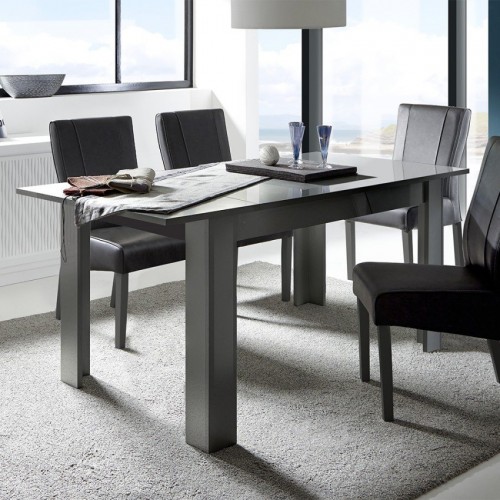Raztegljiva jedilna miza 137-185x90 cm, antracit DAMA 342308AL