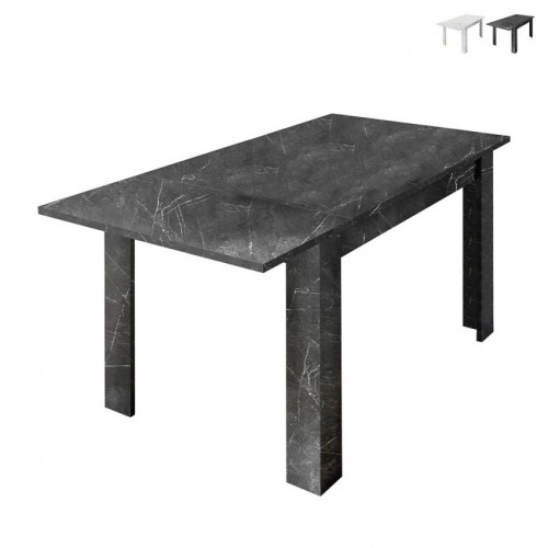 Raztegljiva jedilna miza z marmornim videzom 137-185x90 cm CARRARA 348100AL