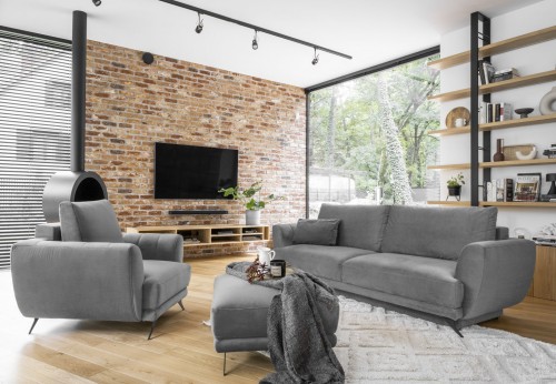 Sedežni komplet za dnevno sobo Megis 3F/1F/POUF