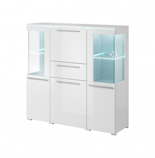 ŠIROKA VITRINA INDIA - BELA