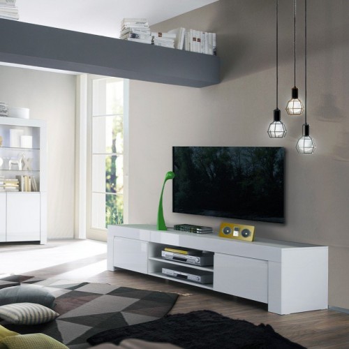 Sodoben TV regal z 2 vrati, 140x56 cm - AMALFI 209006-02