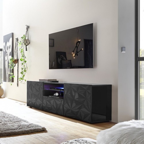 Sodoben TV regal z vrati in predalom PRISMA 202399-02