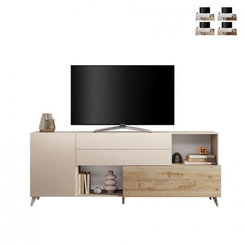 Sodobna kredenca z 2 vrati in predali MONACO 203175-08K - kašmir/kadiz