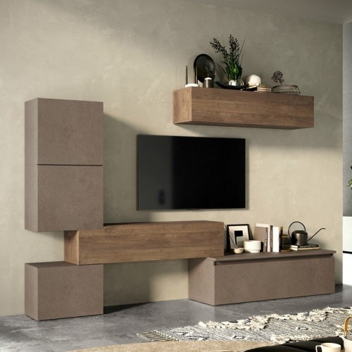 Sodobna stenska TV enota s kubusi INFINITY 2.0 900016-BRMR