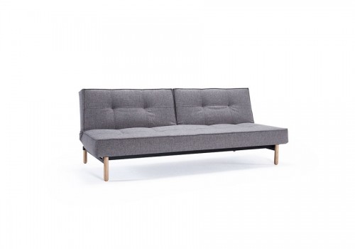 Kavč SPLITBACK SOFA BED s svetlo lesenimi nogicami