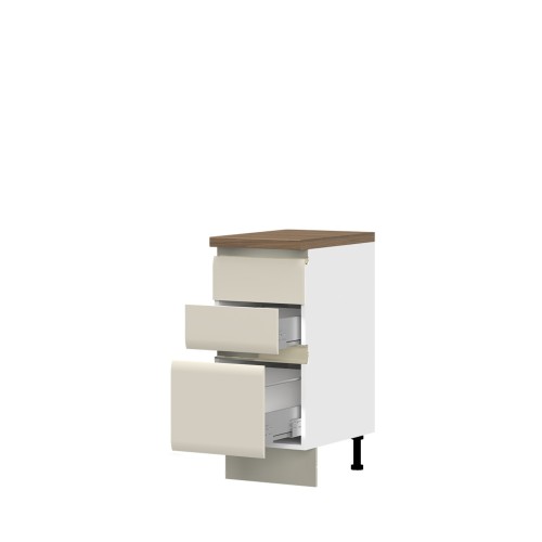 SPODNJI ELEMENT R-40-3MBOX/6 ZA KUHINJO INVICTUS - KAŠMIR MAT LAK
