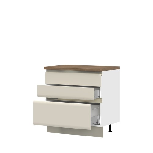 SPODNJI ELEMENT R-90-3MBOX/6 ZA KUHINJO INVICTUS - KAŠMIR MAT LAK