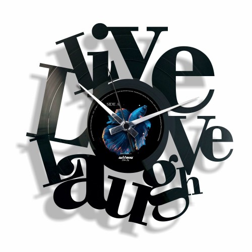 Stenska ura Disc-o-clock Live, Love, Laugh