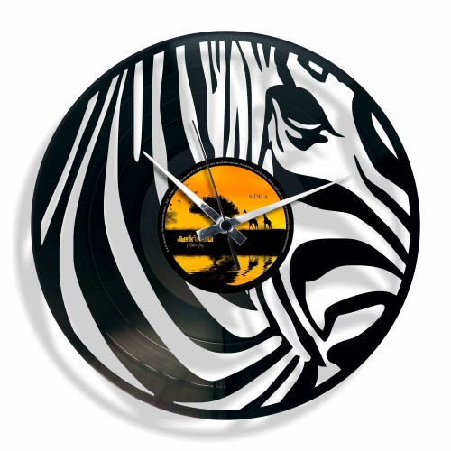 Stenska ura Disc'o'clock Zebra