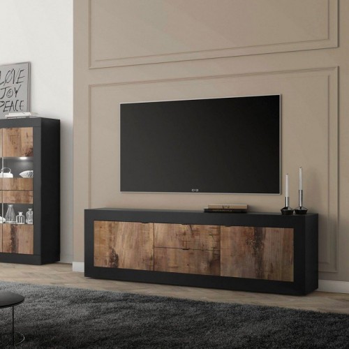 TV omarica 210x65 cm z vrati in predali BASIC 208015-09P