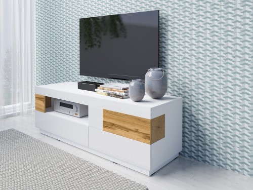 TV OMARICA STOCKHOLM 160 cm BELA/HRAST