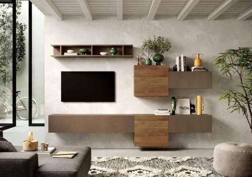 TV omarica v bronasti in lesni barvi INFINITY 2.0 900022-BRMR