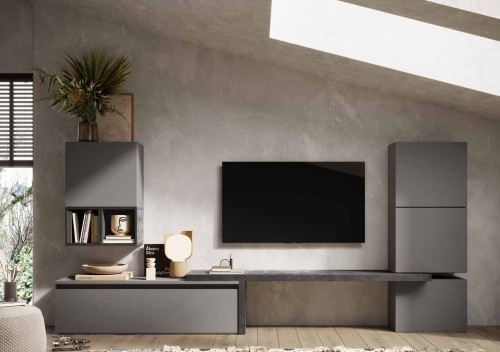 TV omarica v skrilasto/svinčeno sivi barvi INFINITY 2.0 900018-ADPB