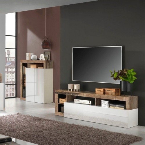 TV omarica z dvižnimi vrati, 184x58 cm HAMBURG 209030-01P