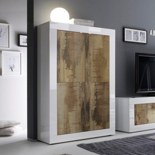 Visoka omara s 4 vrati, 162 cm - BASIC 209015-04P